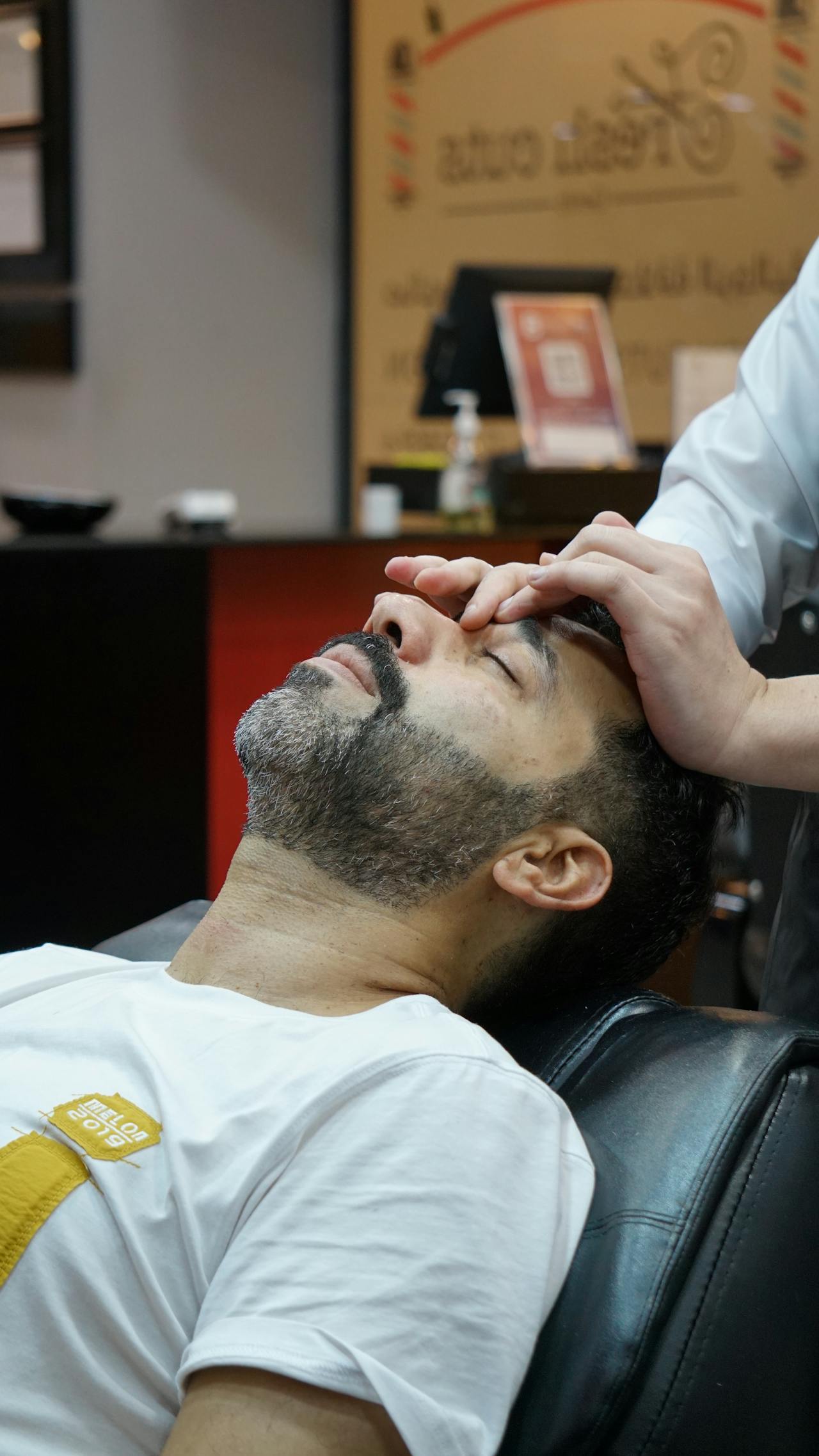 Facial scrub and black mask